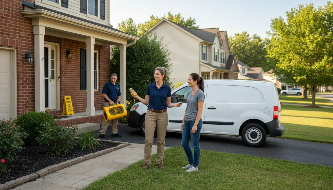 Residential water damage restoration in Wittmann, AZ